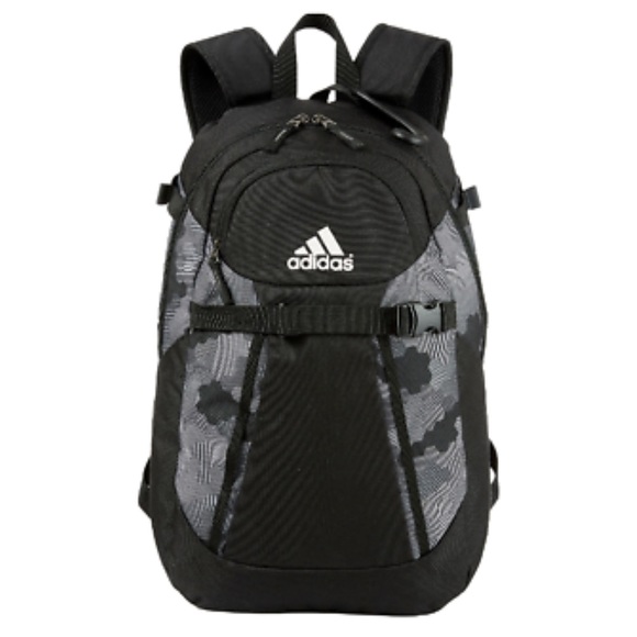 Adidas - black / gray camo design backpack